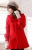 8折包邮2011 春 新 韩版女装外套 尽显名媛气质大衣 长款毛呢大衣